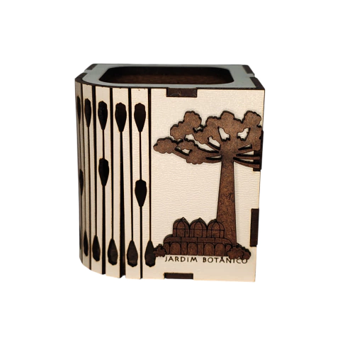Porta Canetas de Madeira - Jardim Botânico Curitiba (PR) - comprar online