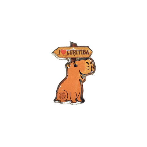 Pin / Broche - Capivara I Love Curitiba - comprar online