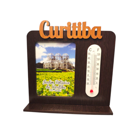 Porta-Retrato/Termômetro de Mesa - Jardim Botânico de Curitiba na internet