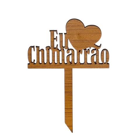 Enfeites para Chimarrão - Feitos em Madeira - Souvenir Curitiba