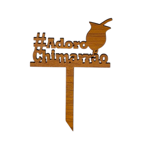 Enfeites para Chimarrão - Feitos em Madeira - comprar online