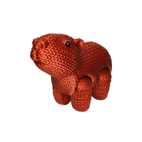 Capivara Crochê Articulada 3D