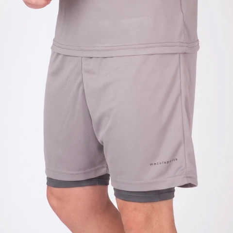 Shorts 2 em 1 Dry Fit Pace Mezul