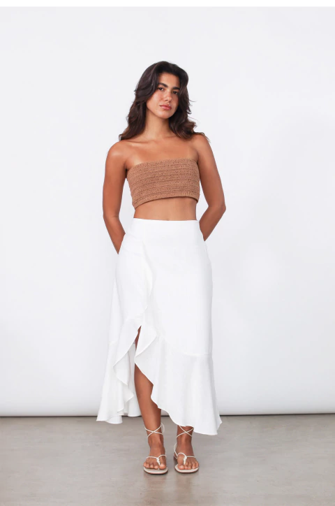 Saia Lais Offwhite - comprar online