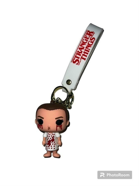 LLAVERO DE GOMA STRANGER THINGS - ONCE CON SANGRE - comprar online