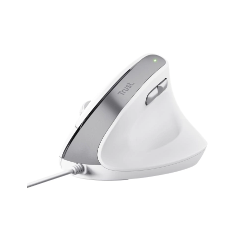 MOUSE ERGONOMICO VERTICAL TRUST BAYO II - BLANCO - comprar online