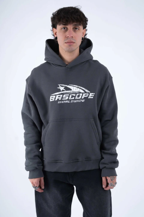 HOODIE BOXY TERRITORY GRIS