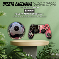 ¡¡OFERTA LIMITADA EDICION MESSI!! PELOTA INTER DE MIAMI + JOYSTICK DEL INTER DE REGALO