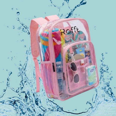 Mochila PVC Impermeable Transparente - Grande