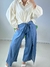 CALCA PANTALONA JEANS AZUL AMARRAÇÃO YSC