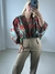 BODY ML AZUL EST FLORES VERMELHO FARM G