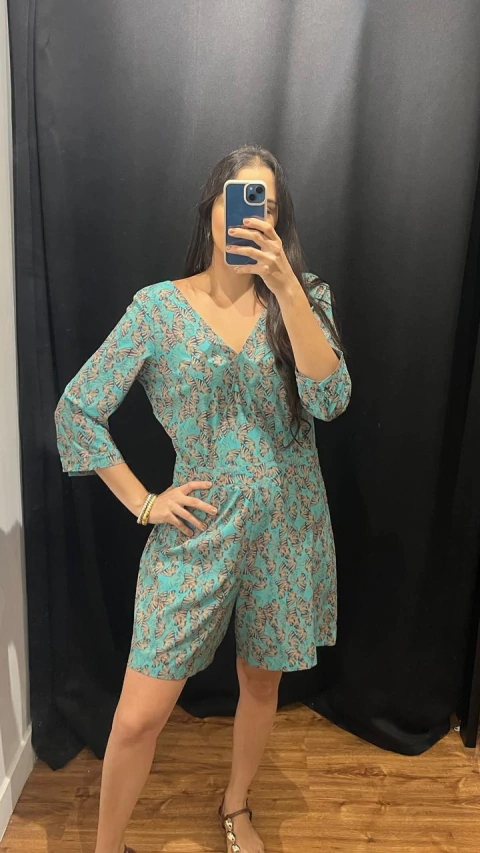 MACAQUINHO MC DEC V VERDE EST BEGE FOLIC M