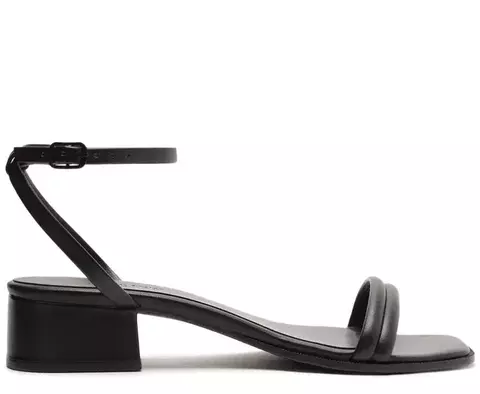 Sandália Salto Bloco Santorine Preta Anacapri