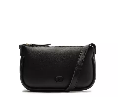 Bolsa Tiracolo Pequena Cápsula Mono Preta Anacapri