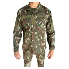Farda Modelo Novo Exercito Brasileiro Alta Solidez Camuflada Velcro Baixa Visibilidade - HBS FARDAS