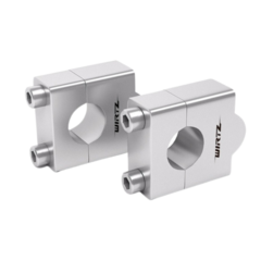 ELEVADOR MANUBRIO UNIVERSAL CON TAPA 22MM ELEVA 35 MM WIRTZ PLATA