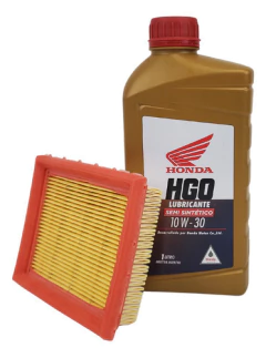 KIT FILTRO AIRE ORIGINAL Y ACEITE HGO SEMI SINTETICO NXR BROSS 125