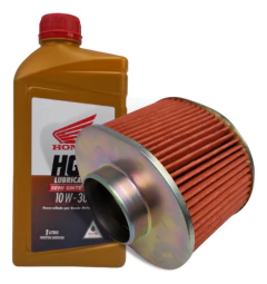 KIT FILTRO AIRE ORIGINAL Y ACEITE HGO SEMI SINTETICO ELITE 125