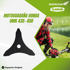 CUCHILLA DE 3 PUNTAS HONDA UMK 435/450 - Tuamoto Mayorista