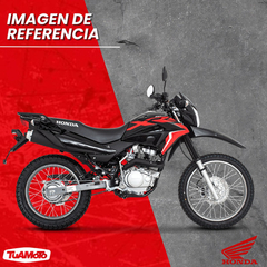 CACHA TANQUE IZQUIERDA HONDA XR 150L NEGRA - Tuamoto Mayorista