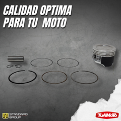 KIT PISTON COMPLETO HONDA BIZ 125 52.4 (0.25) - Tuamoto Mayorista