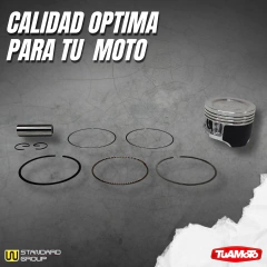 KIT PISTON COMPLETO HONDA BIZ 125 52.4 (0.25) - Tuamoto Mayorista