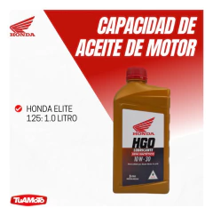 KIT FILTRO AIRE ORIGINAL Y ACEITE HGO SEMI SINTETICO ELITE 125 - Tuamoto Mayorista