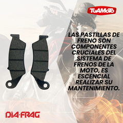 PASTILLA DE FRENO DELANTERA FALCON/TORNADO/BIZ PD860 - DIAFRAG - Tuamoto Mayorista