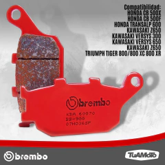 PASTILLA DE FRENO TRASERA PARA HONDA NC 750X BREMBO - tienda online