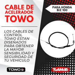 CABLE ACELERADOR HONDA BIZ 105 TOWO - comprar online
