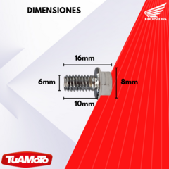 TORNILLO REBORDE 6X10 HONDA - tienda online