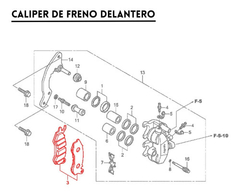 PASTILLAS DE FRENO DELANTERAS HONDA PCX 150 - comprar online