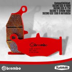 PASTILLA DE FRENO SINTERIZADA V STROM 1000/GSX 1000 BREMBO - tienda online