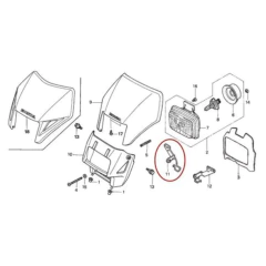 SOPORTE OPTICA DELANTERA HONDA TORNADO 250 en internet