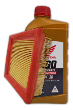 KIT FILTRO AIRE ORIGINAL Y ACEITE HGO SEMI SINTETICO NXR BROSS 125 en internet