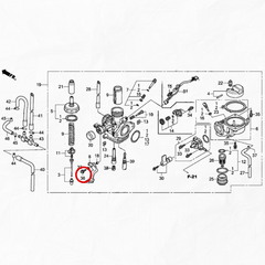 TORNILLO PALANCA DE CEBADOR HONDA NEW WAVE en internet