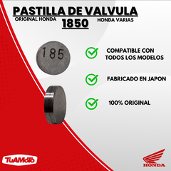 Imagen de PASTILLA DE VALVULA (1.850) HONDA TODAS