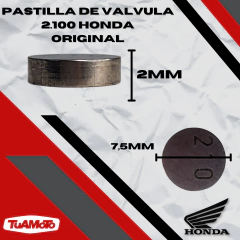 PASTILLA DE VALVULA (2.100) HONDA TODAS - tienda online