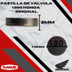 PASTILLA DE VALVULA (1.800) HONDA TODAS - comprar online