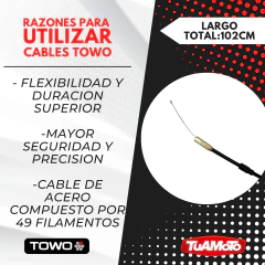 CABLE ACELERADOR YAMAHA YBR 125 TOWO en internet