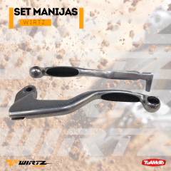 SET MANIJAS CON GRIP NEGRO XR 250/XRE 300/XN 400 WIRTZ en internet