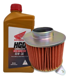 KIT FILTRO AIRE ORIGINAL Y ACEITE HGO SEMI SINTETICO ELITE 125 en internet