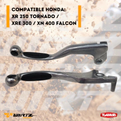 SET MANIJAS CON GRIP NEGRO XR 250/XRE 300/XN 400 WIRTZ - Tuamoto Mayorista