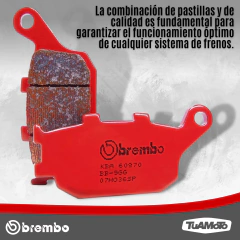 PASTILLA DE FRENO TRASERA PARA HONDA NC 750X BREMBO