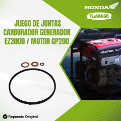JUEGO JUNTAS DE CARBURADOR GENERADOR EZ3000 / MOTOR GP200 HONDA - Tuamoto Mayorista