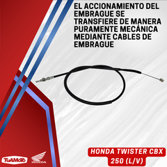 CABLE EMBRAGUE HONDA TWISTER CBX 250 - Tuamoto Mayorista