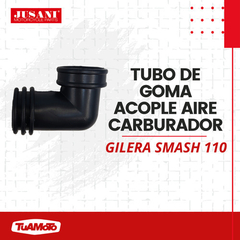 TUBO DE GOMA ACOPLE AIRE CARBURADOR PARA 110 - Tuamoto Mayorista