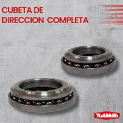 CUBETA DE DIRECCION COMPLETA HONDA BIZ 100/125/PCX150 SUNIK - Tuamoto Mayorista