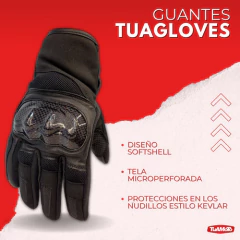 GUANTES CON PROTECCION SOFTSHELL + CUERO TUAGLOVES