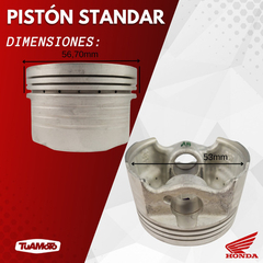 PISTON STANDAR HONDA CG 150 TITAN - tienda online